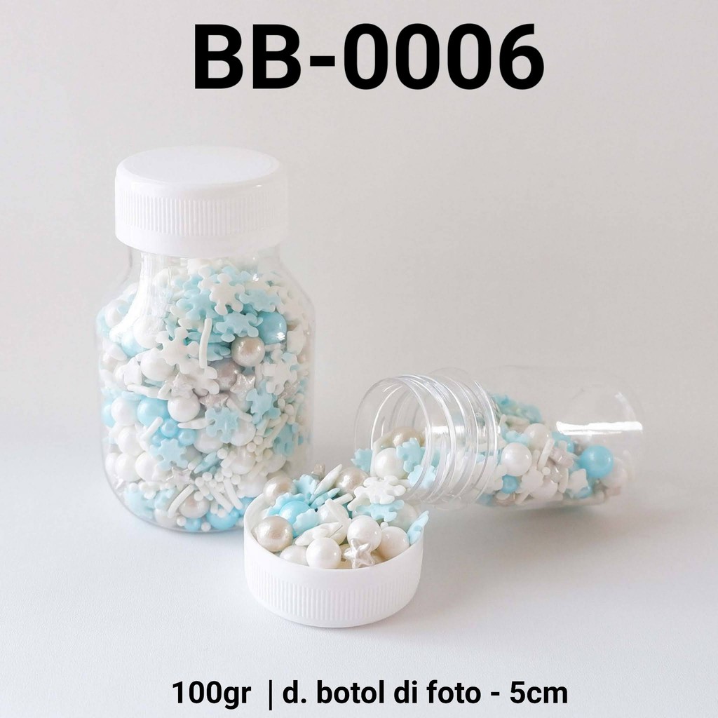 

BB-0006 Sprinkles sprinkle sprinkel 100gr 100 gram snowflake mutiara yamama baking grosir murah sprinkles cake dekorasi mutiara trimit decoration story sprinklestory sprinklesstory sprinkle story yamama baking