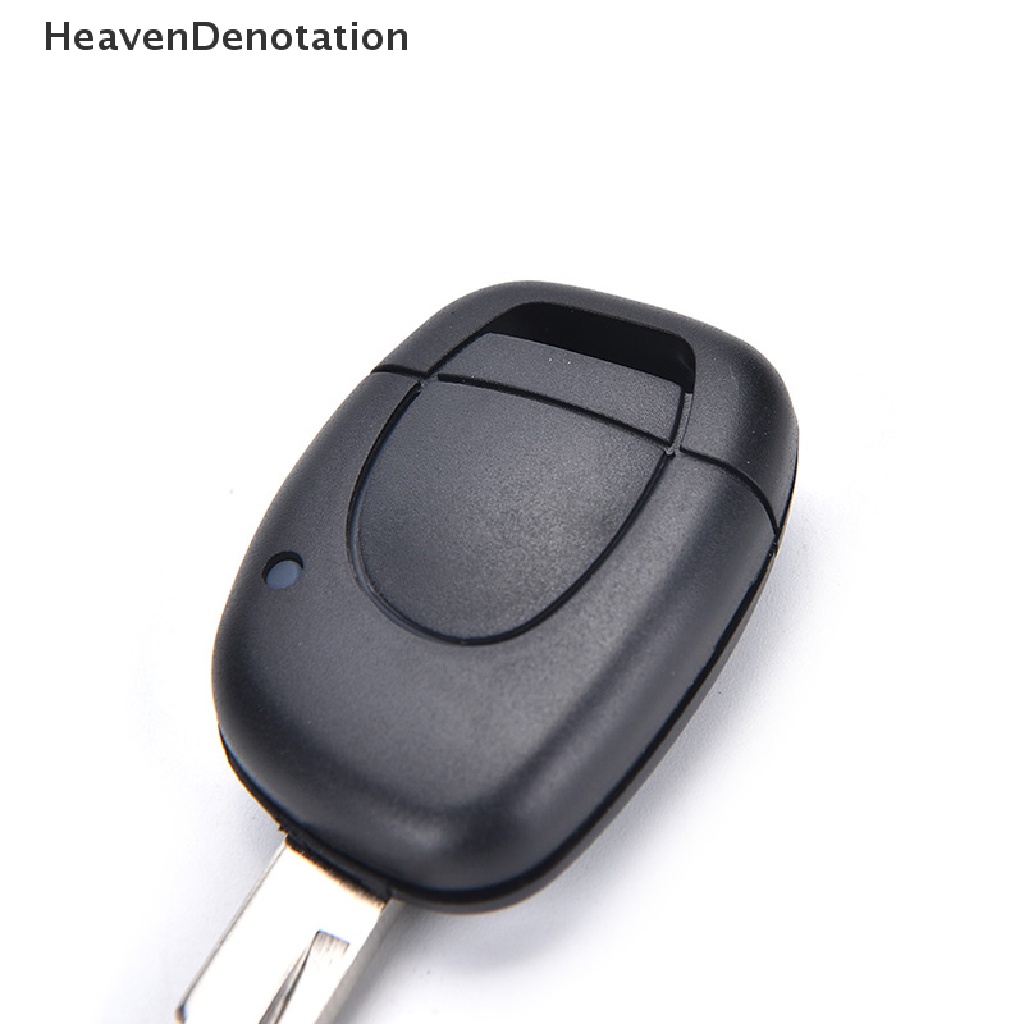 (Heavendenotation) Rumah / Casing Kunci Remote Mobil 1 Tombol Plastik Warna Hitam Untuk Renault Twingo Clio Kangoo Master