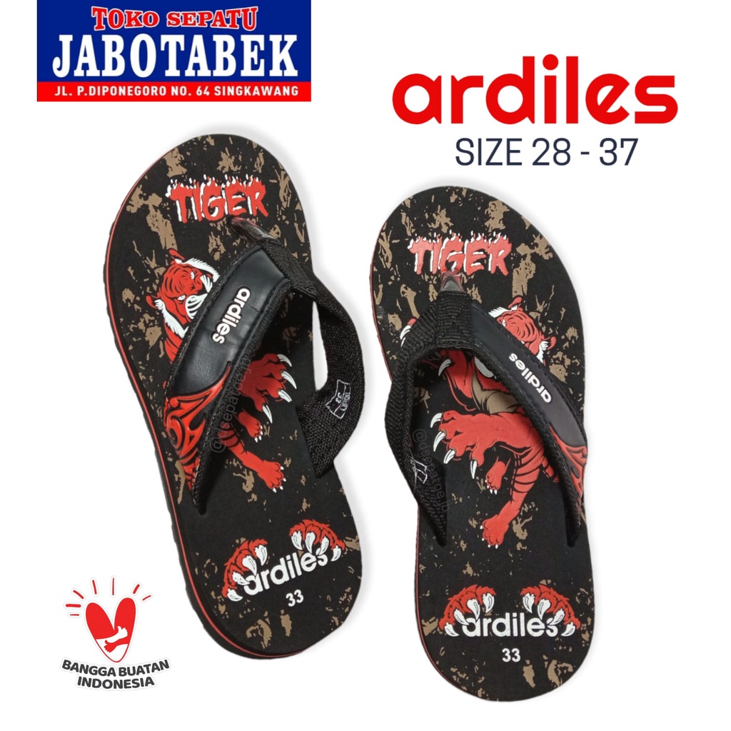[COD] Sandal jepit santai anak laki-laki ARDILES size 28 29 30 31 32 33 34 35 3637 full karet non sl