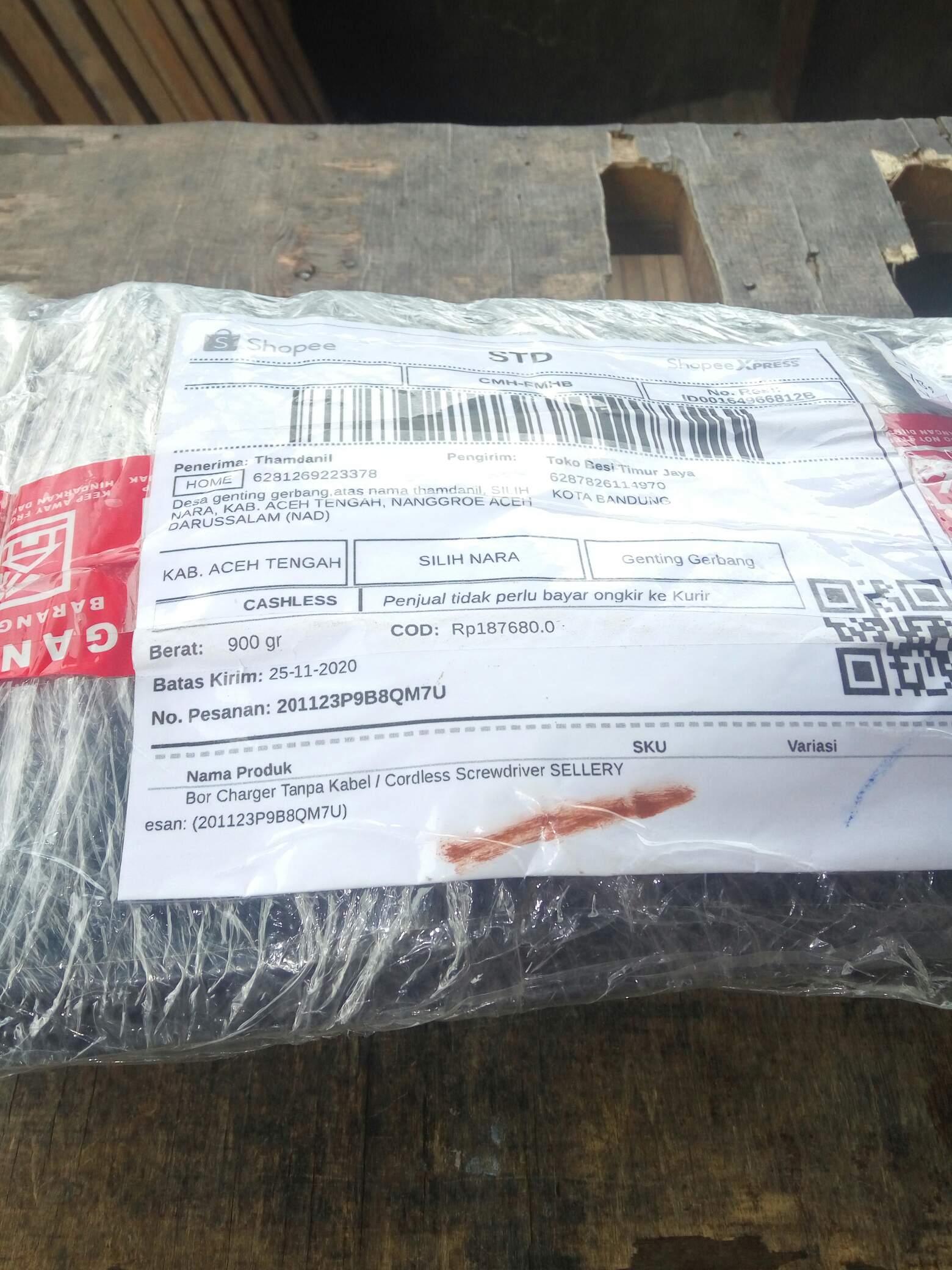 Bor Charger Tanpa Kabel / Cordless Screwdriver Sellery