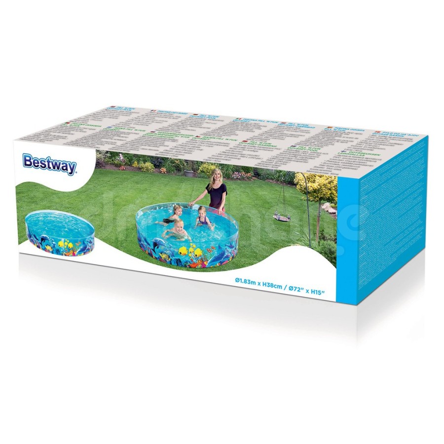 Kolam Renang Anak Bestway uk 183 x 38 cm Tanpa perlu dipompa - 55030