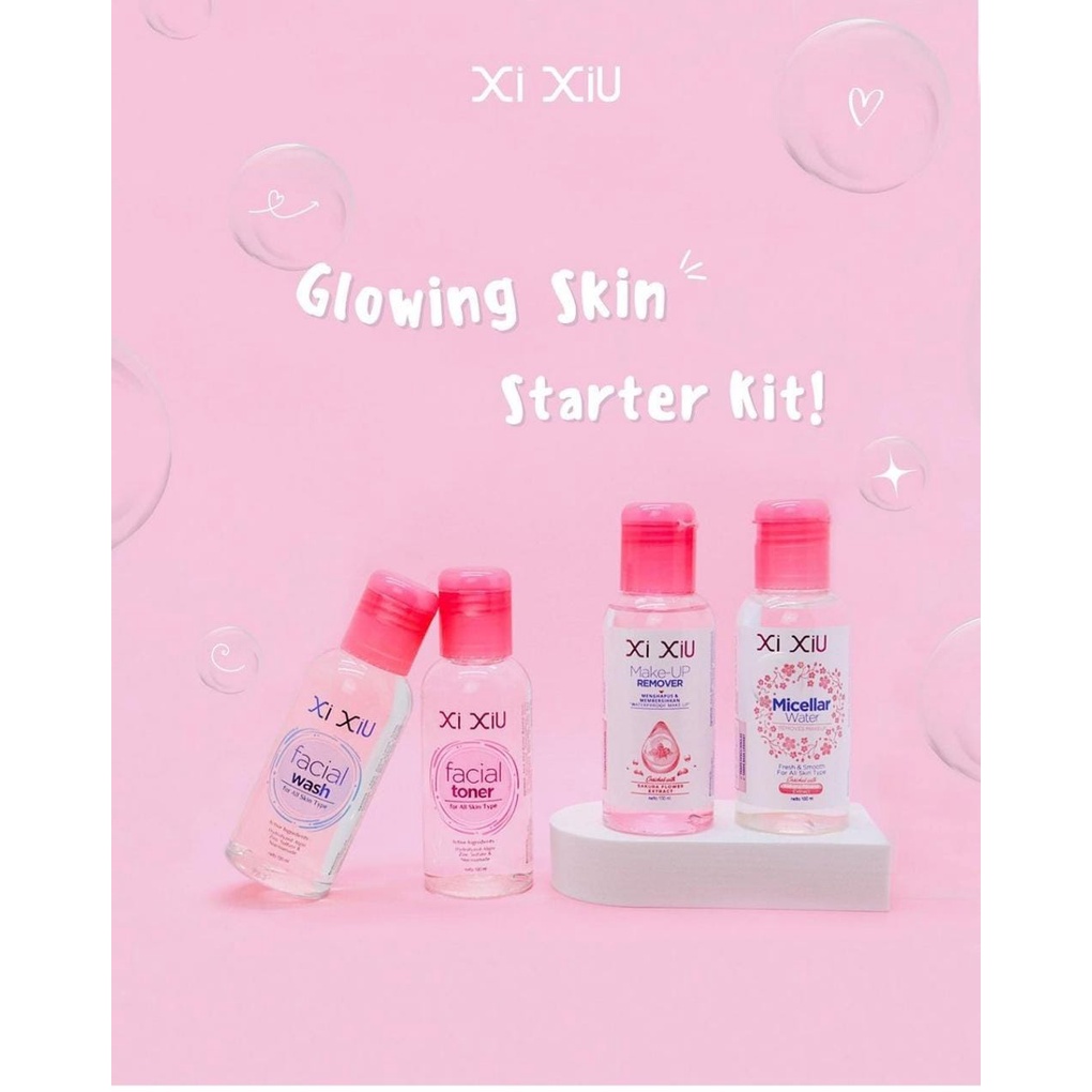 ✨LACIKOSME✨ XI XIU FACE SKINCARE - REMOVER MICELLAR TONER FACIAL WASH PAKET SERIES