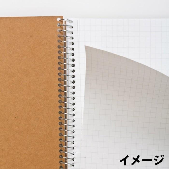 

MARUMAN Spiral Note Basic A4 Squared 80-sheets (Kraft Cover)