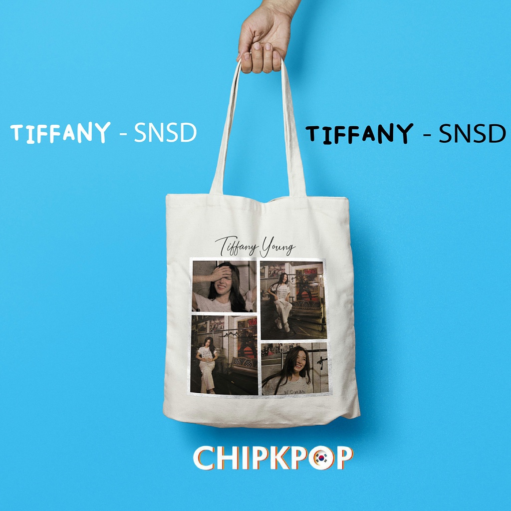 [TIFFANY SNSD PAKET SET] I TOTEBAG SNSD MURAH I TAS KOREA STYLE I PHOTOCARD TIFFANY I TOTEBAG CUSTOM