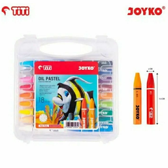 

crayon 18 warna TITI JOYKO / OIL PASTEL 18 COLOURES TITI JOYKO