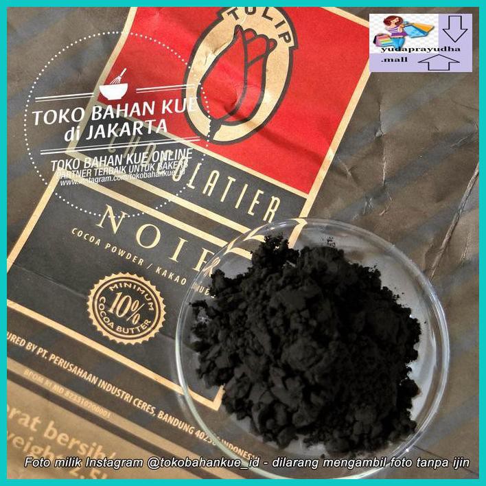 

54Etr7U- Tulip Chocolatier Noir Hitam Cocoa Pure Kakao Bubuk Coklat Bubuk 250Gr 9Uhhjt7-