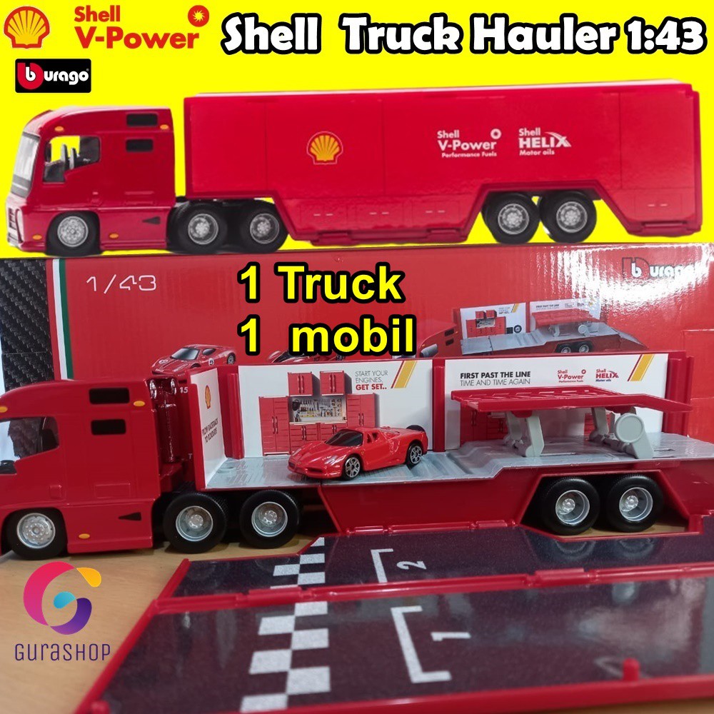 Ferrari Hauler Truck 1 43 Scale Shell V Poweri Limited Edition 1 43 Shopee Indonesia