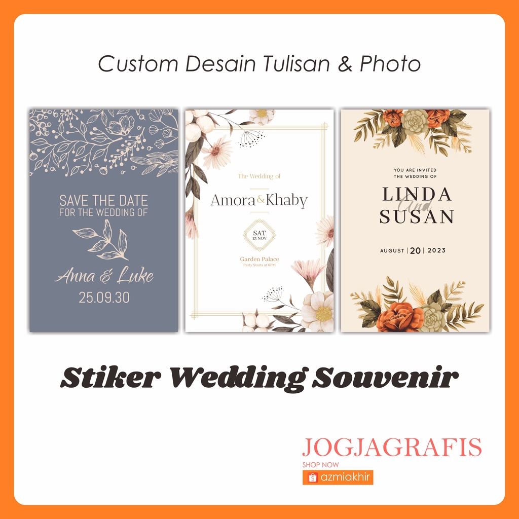 

[ 1 pack 100pcs ] Stiker Thank You Wedding Souvenir