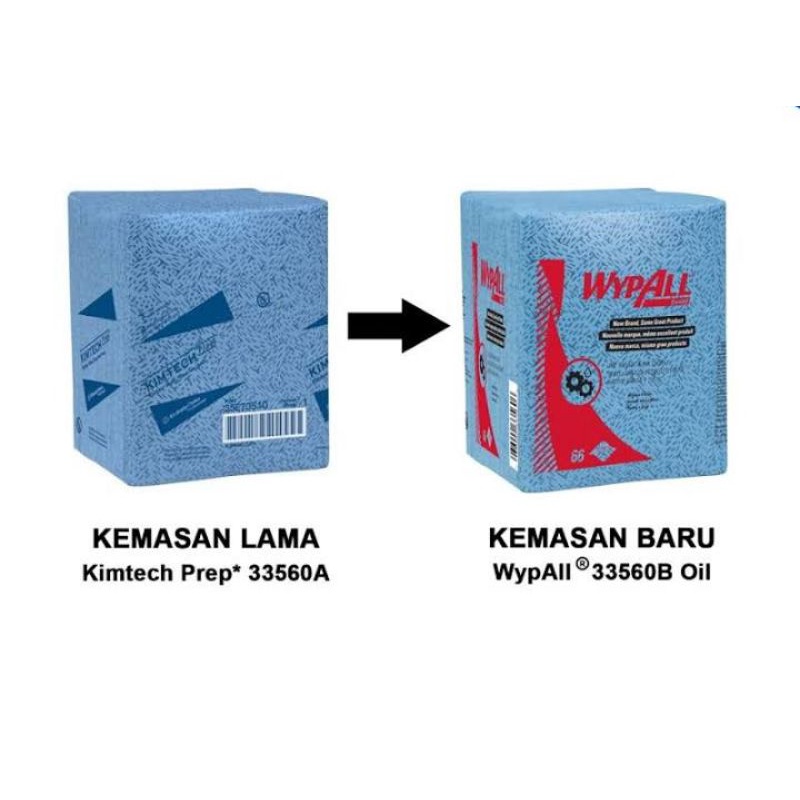 Kimberly Clark 33560 Kimtech Prep Kimtex Shop Towels Wipers harga per pack