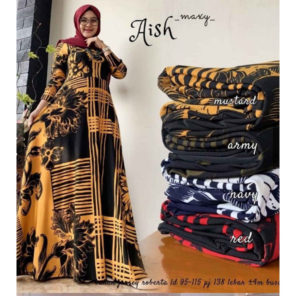 CEMARA MAXY aish BAHAN JERSEY ROBERTA murah mojokerto grosir