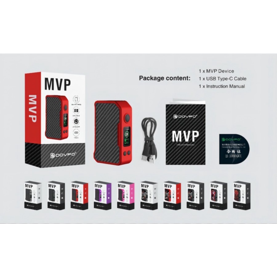 Authentic Dovpo MVP 220w Box Mod Only - AUTHENTIC