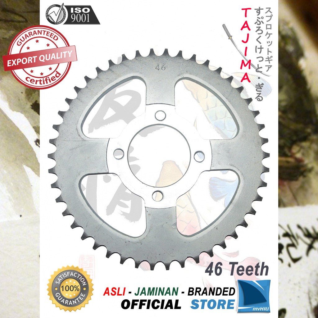 Gigi Tarik 40T ~ 53T HONDA Prima, Grand, Win Gir Belakang - Rear Sprocket Gear TAJIMA