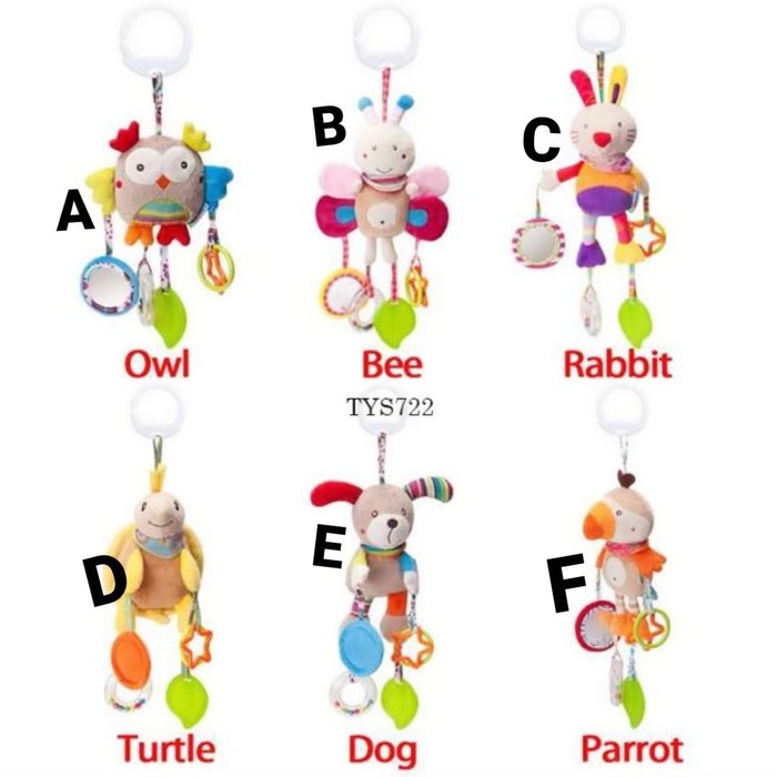 Boneka gantung bunyi klintingan rattle mainan anak bayi baby