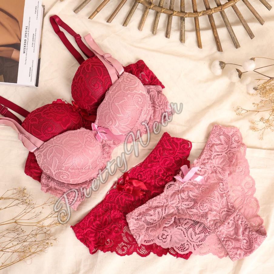 ➨ Push UP Bra Bh set + Cd PrettyWear AA7702 34A-40A ▲