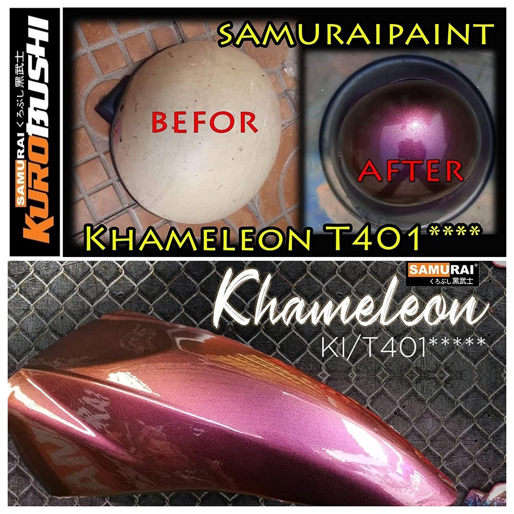 Cat Pilox Pylox Samurai Paint 3D Khameleon Purple T401 Bunglon Ungu