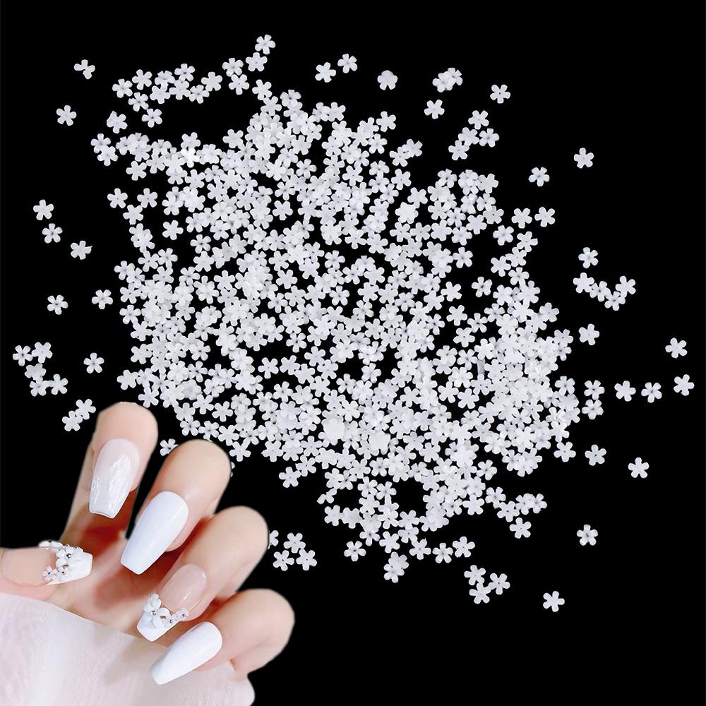 Suyo 100/500pcs Bahan Dekorasi Nail Art Paket Dekorasi Flower Nail Beauty