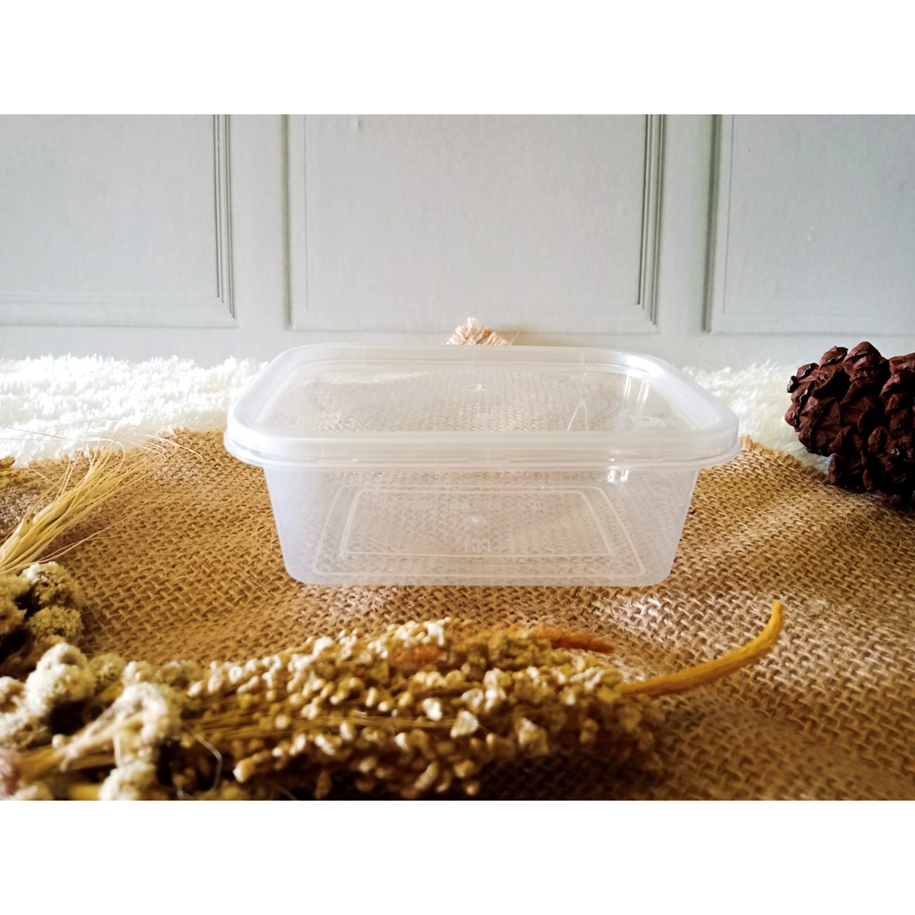 Thinwall 200 ml Harga Grosir Termurah - Persegi - Kotak Makan Plastik (Rec)