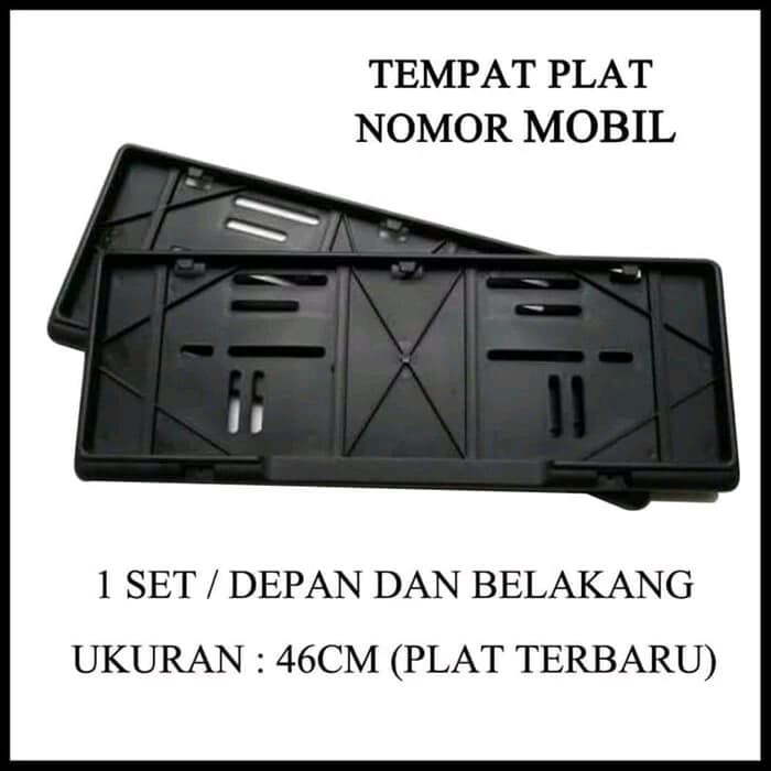 2Pcs Tempat Dudukan Plat Nomor Mobil 46Cm Model Astra Nomer Polisi