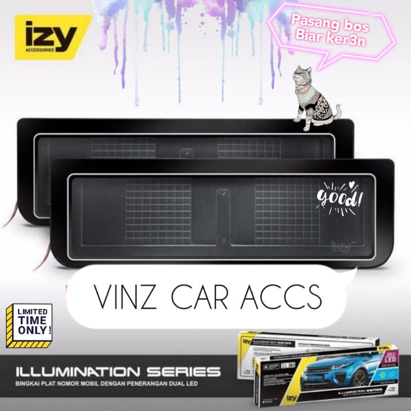 Dudukan Plat Nomor Mobil Akrilik Mika Lampu