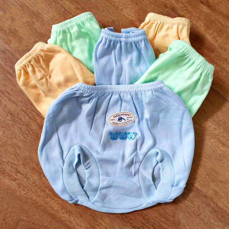 6 PCS CELANA BAYI POP DOLPHIN/ CELANA POP UNTUK BAYI