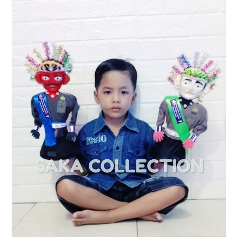 ONDEL ONDEL PAKAIAN ADAT TERMURAH TINGGI 33 cm / BONEKA ONDEL2