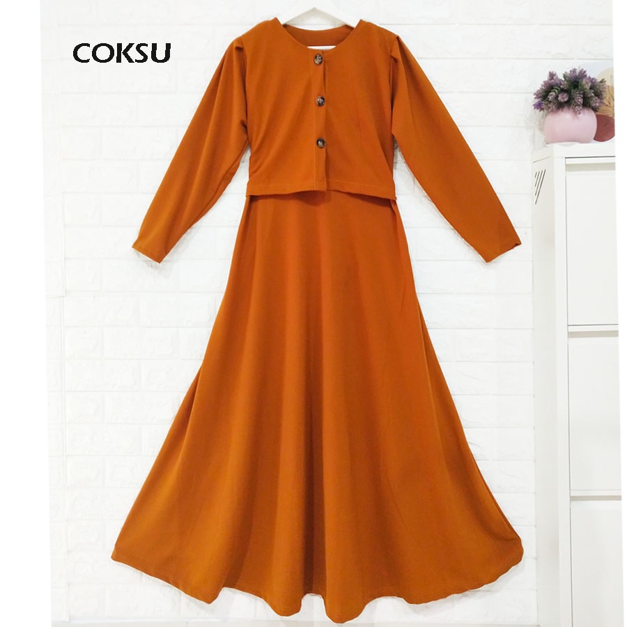 CARLINA GAMIS PEPLUM ROMPI KANCING