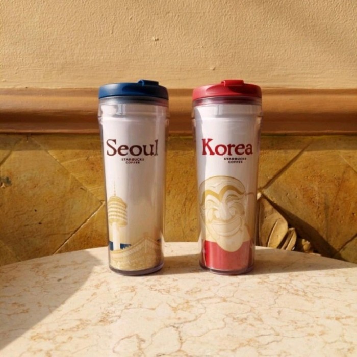 Lucu Tumbler Starbucks [Negara/Kota] - Korea/ Seoul Hemat