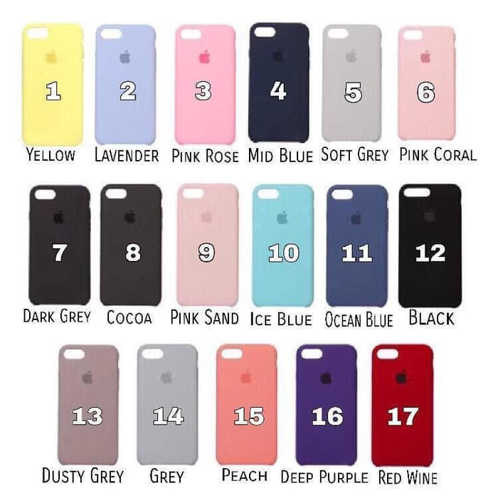 Iphone 7 8 X XS XS Max XR Silicone Cover Original