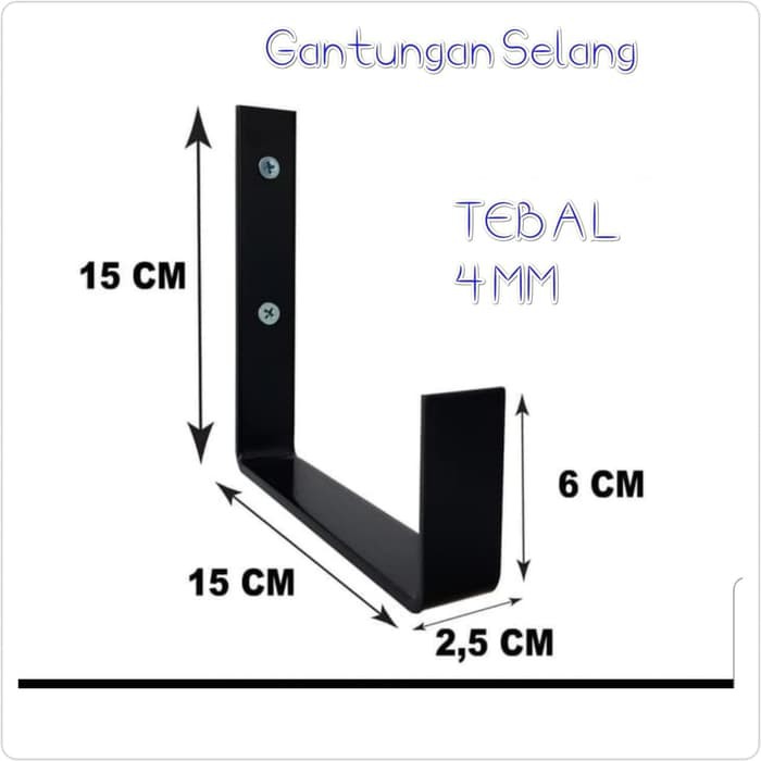 Mega_1688 Plat Gantungan Selang Minimalis MG696