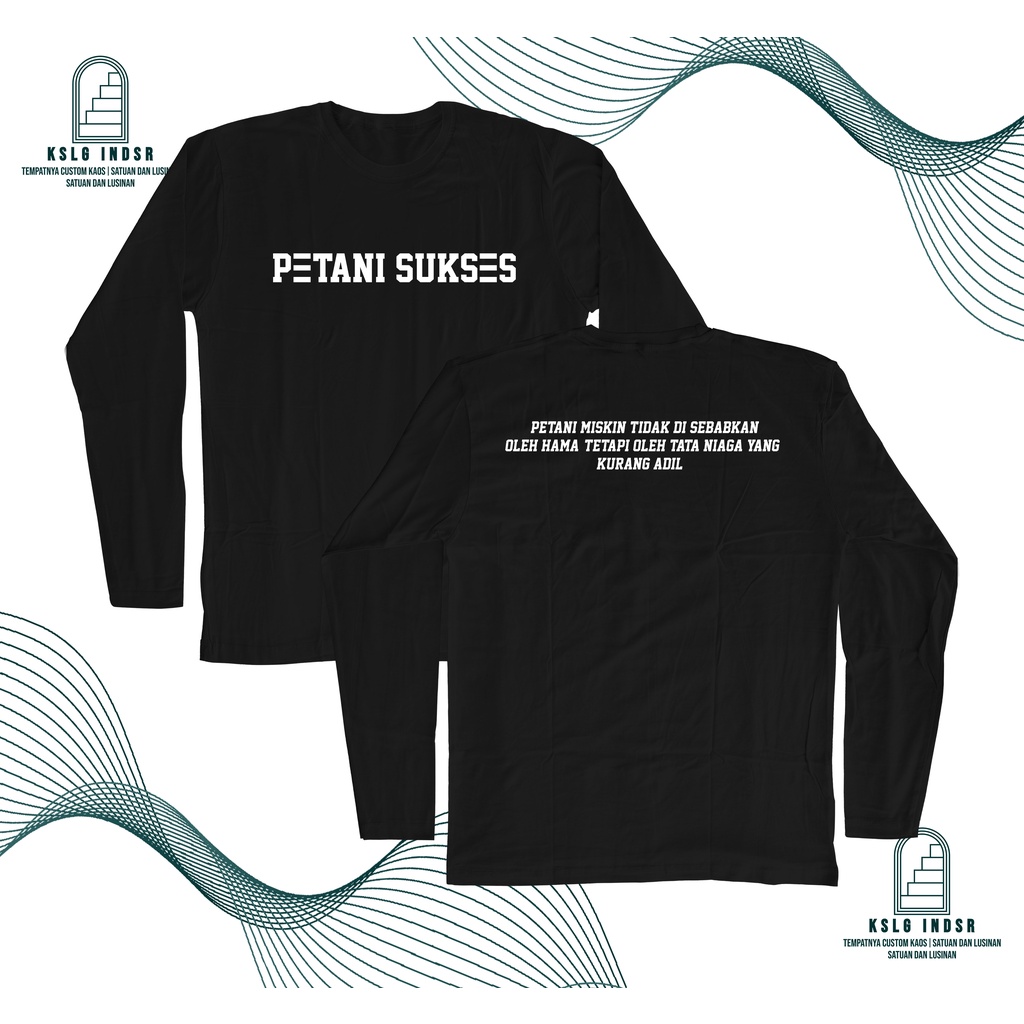 Kaos Baju KEADILAN PETANI LENGAN PANJANG