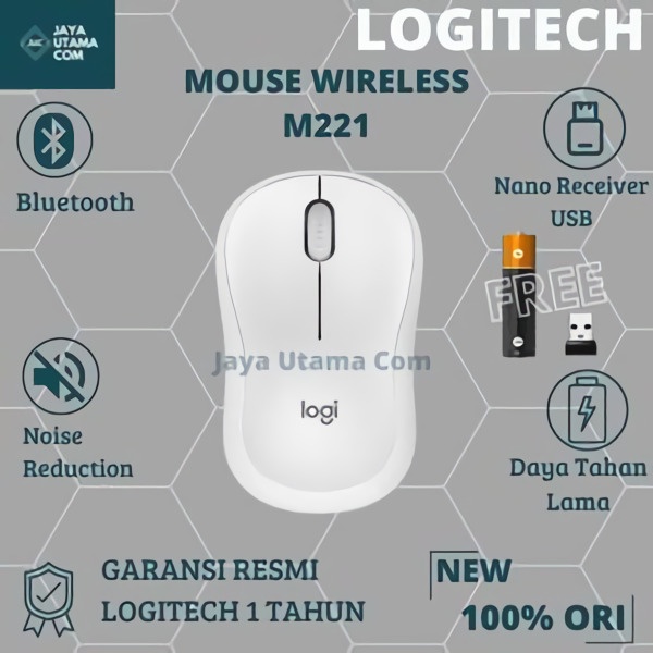 Mouse Wireless Logitech M221 Silent Original