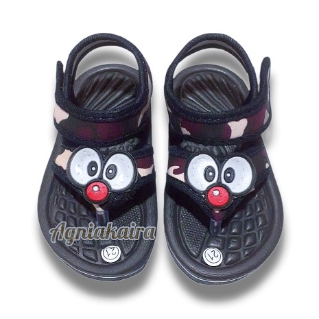 Sandal Gunung Anak Bayi Laki-Laki Motif TNI Terbaru High Qualitty Slippers