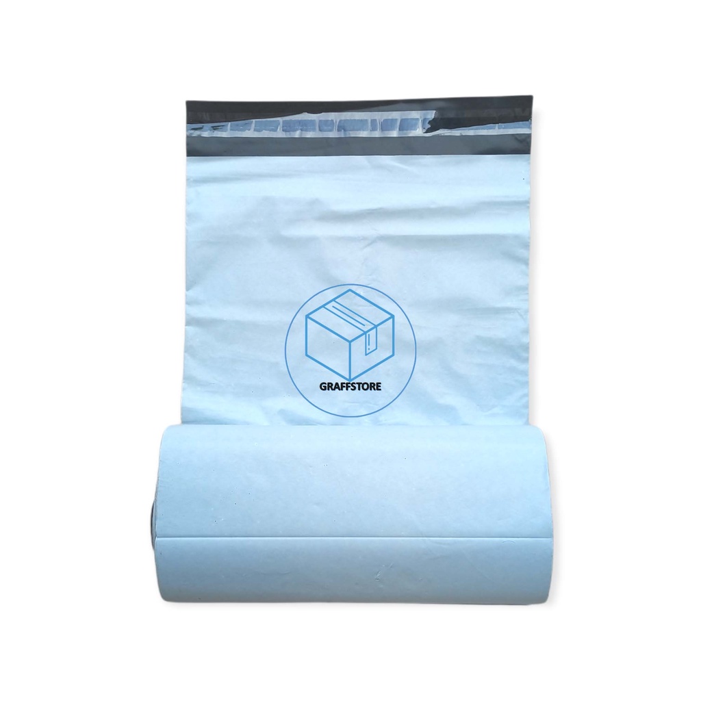 

HJK Plastik Polymailer 25x35 isi 100 pcs plastik amplop packing online shop mengkilap tebal