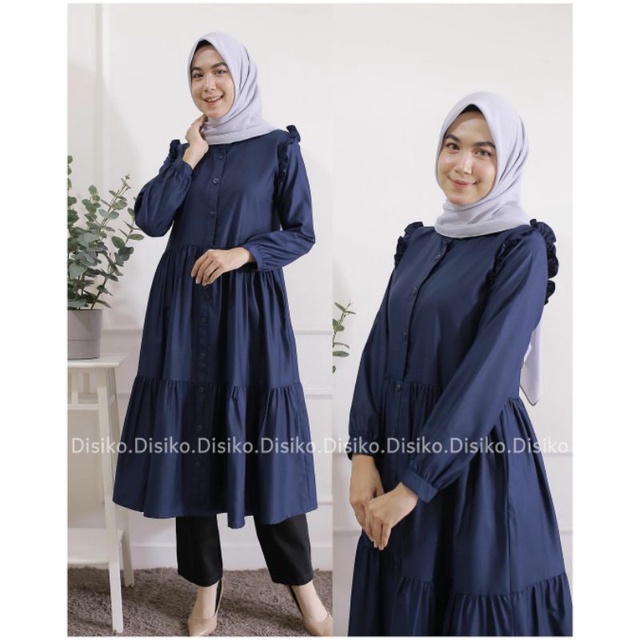 Tunik Terbaru / Nabila Tunik Desain By Disiko / Tunic Katun Toyobo / Baju Atasan Wanita