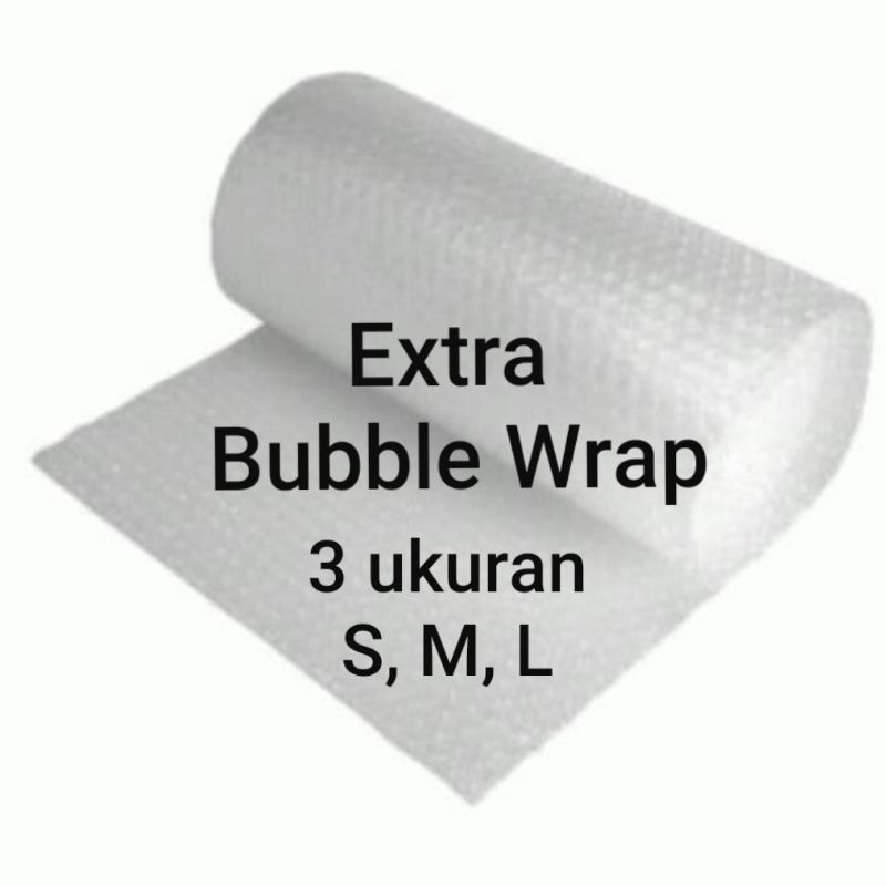 

OJOL ONLY ! Tambahan Packing BUBBLE WRAP ukuran S, M, L