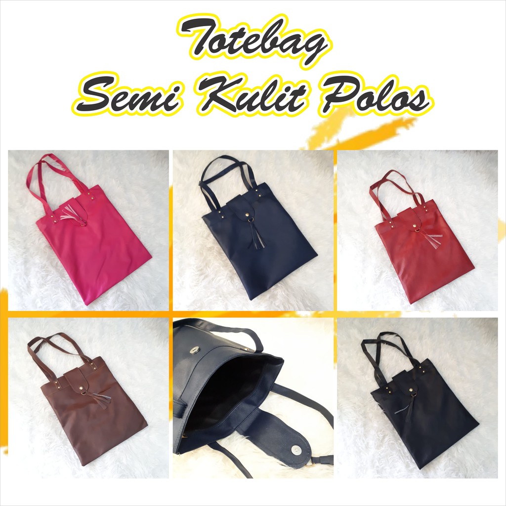 Totebag Semi Kulit ll Murah ll Bisa BAYAR DITEMPAT !!!