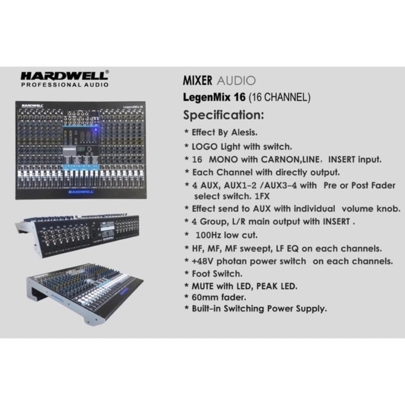 mixer hardwell legendmix 16 original