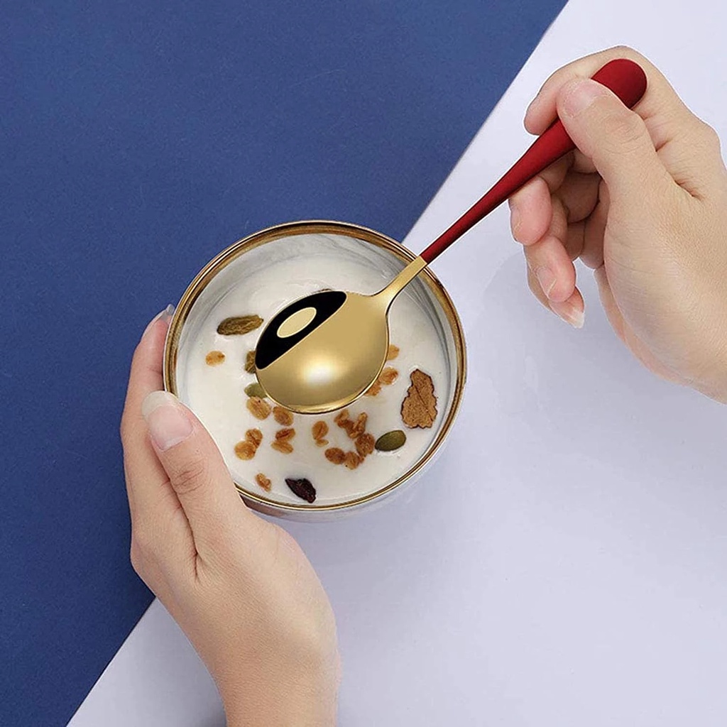 1pc Sendok Sup Dengan Gagang Panjang Bahan Stainless Steel 304 Untuk Dapur