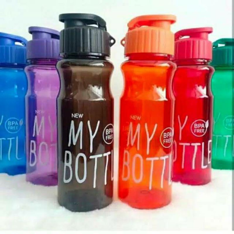 MY BOTTLE TALI TUTUP KLIK WARNA / Botol tali tutup klik / My Bottle New