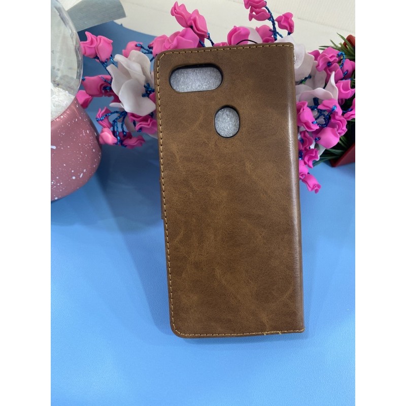 Leather Case Oppo F9 A7 A5S // Dompet kulit Oppo F9 A7 A5s