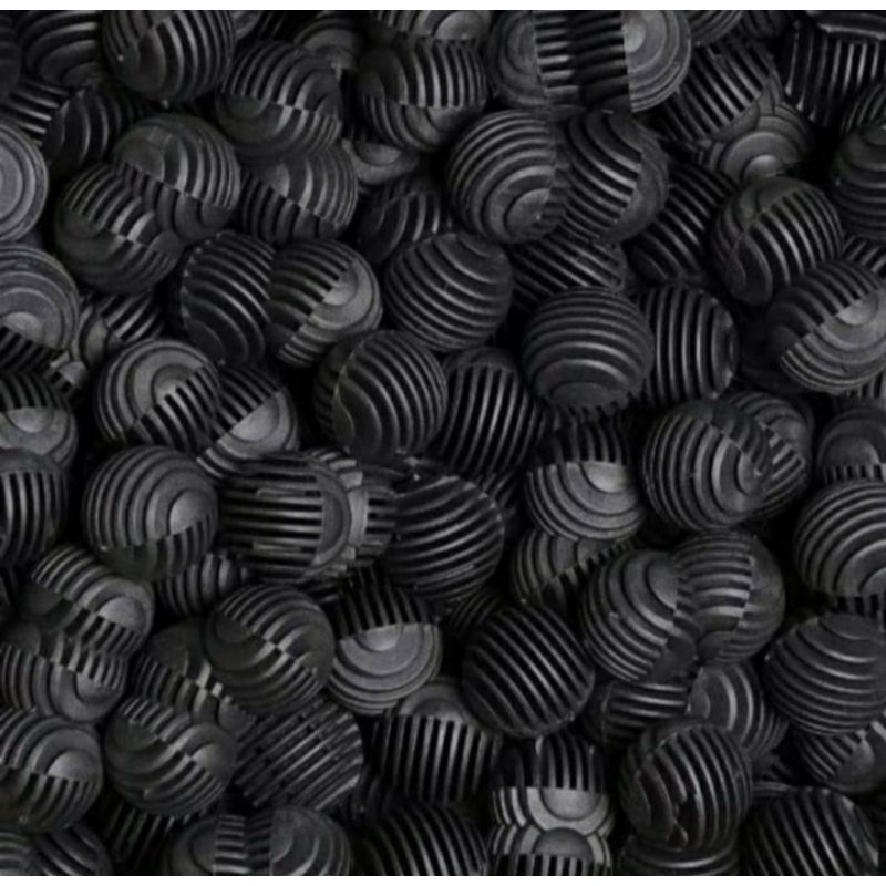 Bioball Bulat (golf) dan bioball Rambutan Media Filter