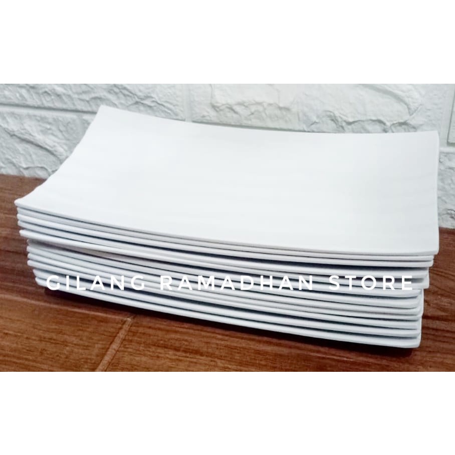 6 PCS PIRING SUSI PUTIH POLOS BAHAN MELAMIN