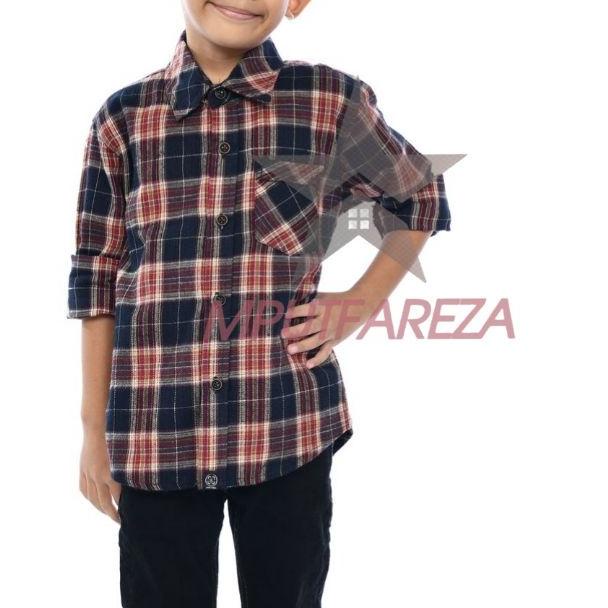 ♝ Kemeja Flanel Anak Laki Laki Usia 1-11 Tahun ORI Lengan Panjang Kotak Kotak FLANEL Original Distro