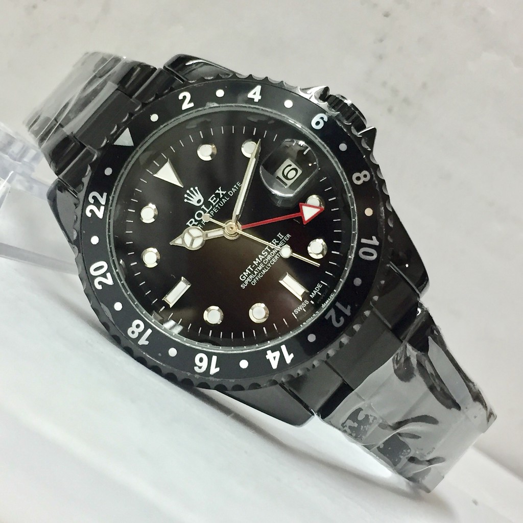 Jam Tangan Rolex Pria GMT Master II Chain FullBlack