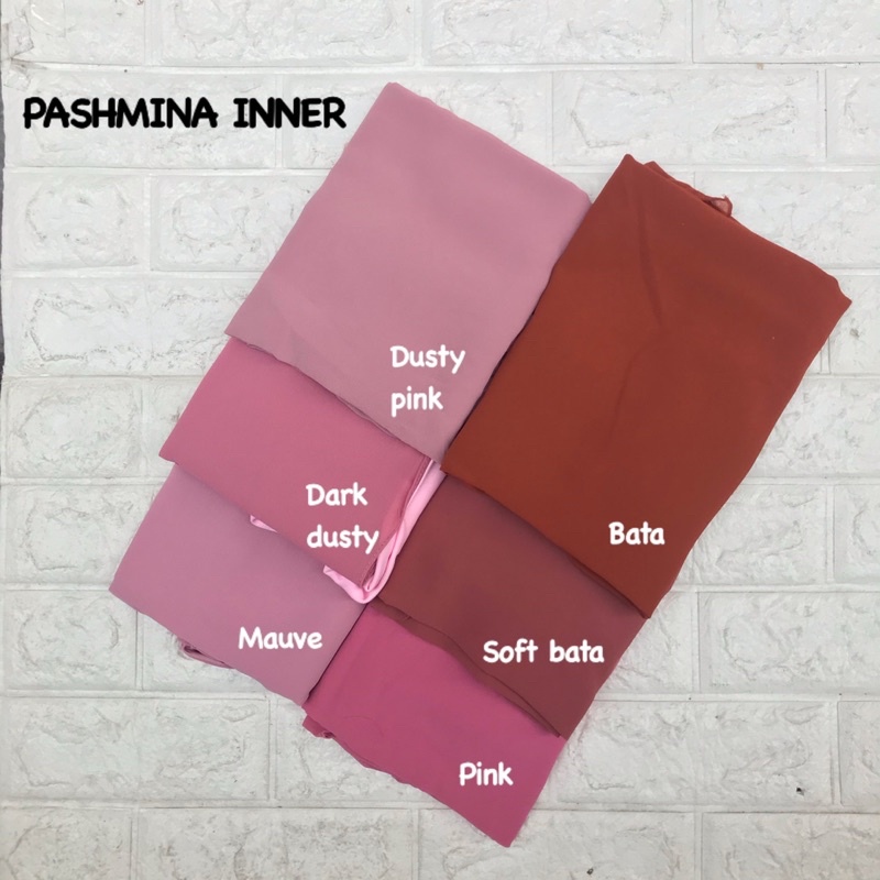 PASHMINA INNER 2IN1 PREMIUM CERUTY BABYDOLL / PASMINA INSTAN ADA INER MURAH