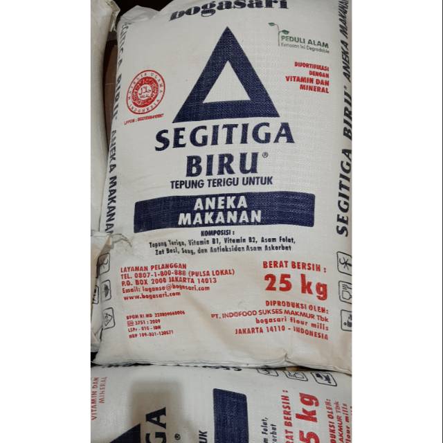 

Tepung terigu segitiga biru 25kg