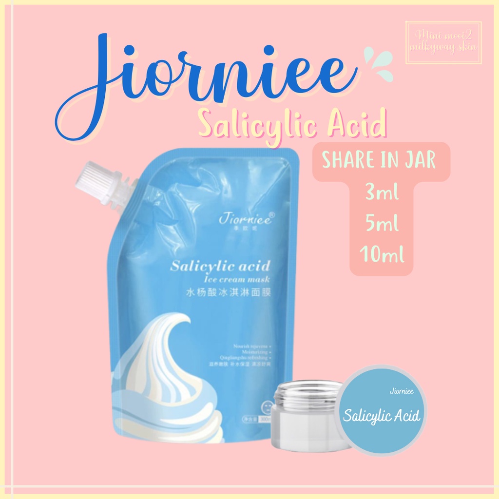 [SHARE IN JAR] JIORNIE SALICYLIC ACID ICE CREAM MASK | SKINCARE VIRAL | KOMEDO | MASKER WAJAH share 