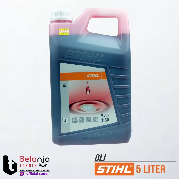 Stihl Oli Mesin Potong Kayu Mesin Potong Rumput 2Tak 5 Liter Oli Stihl