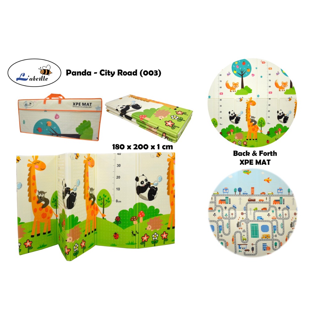 Promo !! Karpet Lipat Playmat Bayi Premium Tikar Lipat Bayi Xpe Karpet  P180 x L200 cm Tebal = 1,2 cm