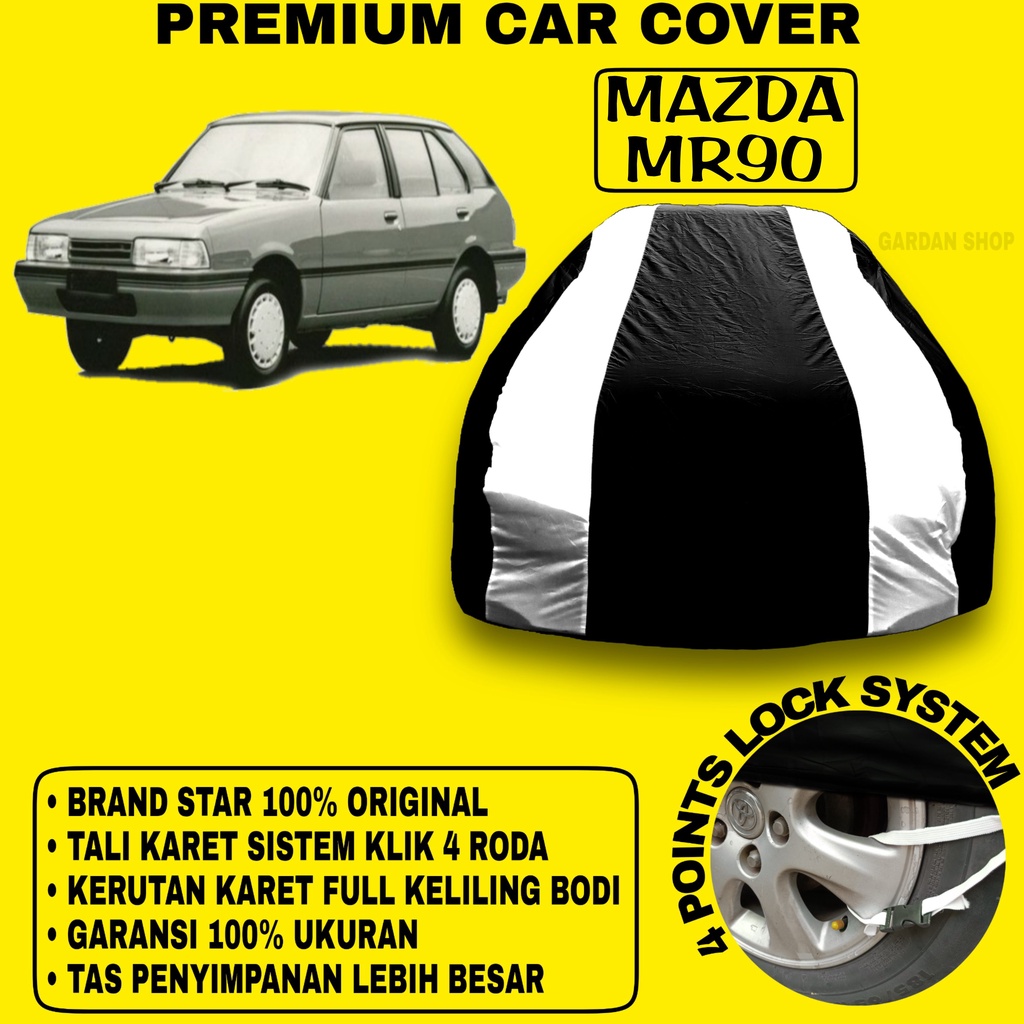 Body Cover MAZDA MR90 Sarung Strip SILVER Penutup Pelindung Bodi Mobil Mazda Mr90 PREMIUM Cover